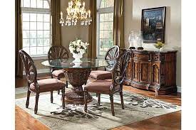 The Ledelle Dining Room Server From Ashley Furniture Homestore Afhs Com With The Rich Old W Round Dining Room Sets Round Dining Table Sets Round Dining Room