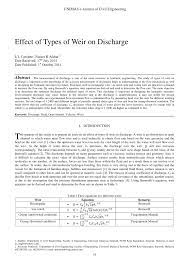 ~ thesis status endorsement form title. Pdf Unimas E Journal Of Civil Engineering Effect Of Types Of Weir On Discharge