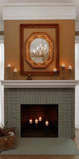 Painted Brick Fireplace Makeover How Tos Diy