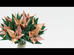 Ideen und anleitungen zum geldscheine falten. Youtube Geld Falten Blume Geld Falten Geldblumen