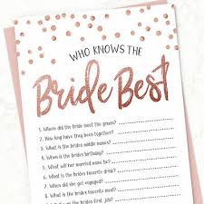 The archetype of a bridal shower is not super exciting. How Well Know The Bride Hen Night Party Game Who Knows Bride Best 20 Pack 2 99 Picclick Uk