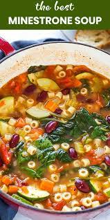Minestrone Soup Recipe Homemade Soup Recipe Healthy Soup Recipes Easy Soup Recipes