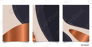 Colorful geometric aesthetic background powerpoint template. Set Of Brochure Background Template Abstract Aesthetic Stock Vector Crushpixel