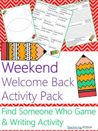 Welcome Students Back From The Weekend With These Meaningful Interactive Activities Students Talk Ab Fun Writing Activities Writing Activities Ela Activities