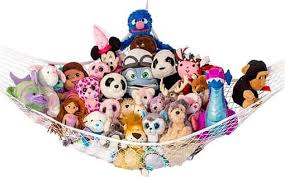 Utilize unusable wall space by hanging up a hammock in the top hanging hammocks make cleanup fun because kids enjoy throwing their toys up and into the do not place a stuffed animal swing in the bedroom of a toddler because they may be tempted to climb it. Small Soft Toys Bedroom Powkoo Small Toy Hammock Storage Net Organizer For Bathtub Stuffed Animal Storage