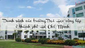 Các tổ chức đảng và đoàn thể. Danh Sach Cac TrÆ°á»ng Ä'áº¡i Há»c Cong Láº­p á»Ÿ Tp Hcm