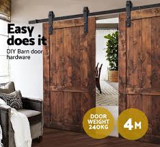 A&e's flipping boston hosts try a diy kit that claims to make building your very own sliding barn door easy for anyone. 4m Sliding Barn Door Hardware Track Set Home Office Bedroom Interior Closet Ebay