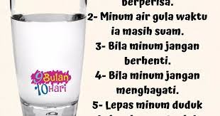 Air gula mudah dibuat dengan mencampur gula segelas air. 5 Teknik Minum Air Gula Yang Berkesan