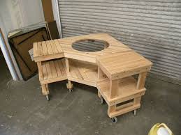 Weber Grill Cart Diy Woodworking Projects Plans Big Green Egg Table Big Green Egg Table Plans Diy Grill Table