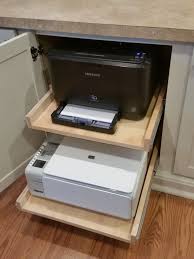 Printer And Scanner In One Cabinet Works Great Home Office Cabinets Home Office Decor Bedroom Desk