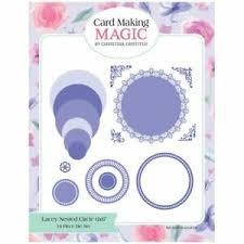 Card making magic oval & egg dies tidd.ly/b7bafa1e card making magic. Card Making Magic Layering Die Set Circles 6in X 6in Lacey Collection Ebay