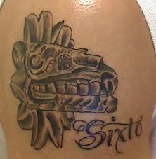 This aztec tattoo is dark and ominous. Cool Aztec Design Part 3 Tattooimages Biz
