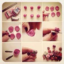 Massa ticino tropic by carma : Rosen Modellieren Fimo Kunsthandwerk Topferhandwerk Tonblumen