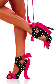 Black And White Polka Dot Shoes Heels Pin On My Style