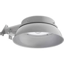 Jejco Lithonia Lighting Distressed Aluminum Gray Dusk To Dawn Led Barn Light Rakuten Com