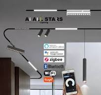 Magnetic Track Light Recessed Track Linear Light LED Ceiling Spotlights Indoor LED Track Lighting for Home Shop Decor