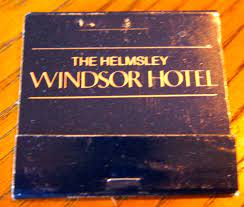 The Helmsley Windsor Hotel Nyc Matchbook To Order Your Business Own Branded Matchboxes And Matchbooks Go To Windsor Hotel Nyc Hotels Vintage Hotels