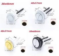1 pz 38-58mm doppio flush pulsante del serbatoio del WC valvola di scarico  della toilette forma rotonda Closestool pulsanti interruttore accessori per  ...