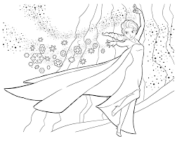 Découvre des centaines de coloriages en colorie ses magnifiques tenues de règne et pars à la rencontre de sa sœur anna pour teindre ses cheveux en roux! Coloriage Elsa Reine Des Neiges A Imprimer Sur Coloriages Info