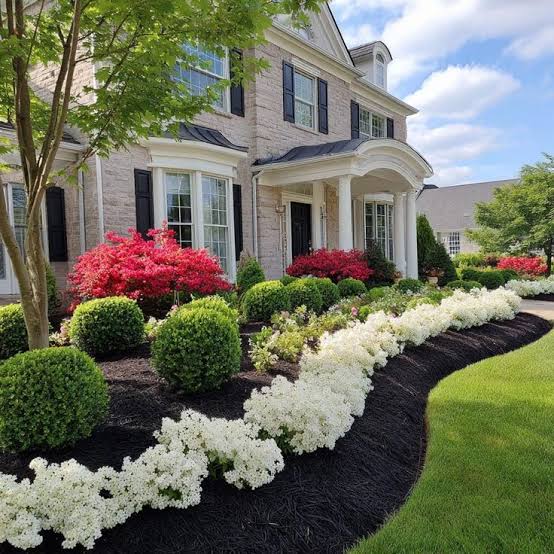 Custom planting arrangement based on landscape design