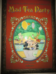 Mad Tea Party Vintage Attraction Poster