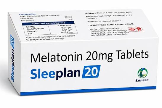Buy SleepPlan-20 Melatonin 20 mg Tablets | 3 Strips | 30 Tablets | Sleep Support Nutraceutical Online at Low Prices in India - Amazon.in