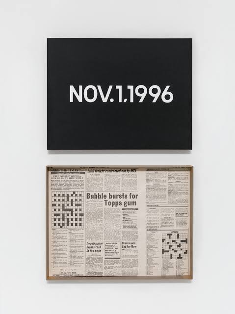 Work by On Kawara