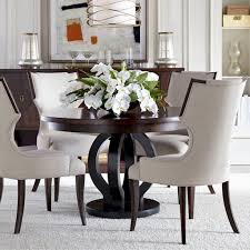 Unlike a long and narrow table, the circular shape makes it easy to squeeze in another chair without excluding anyone from the conversation. Round Dining Room Tables Decoration Ideas Home To Z Round Dining Room Table Round Wood Dining Table Luxury Dining Room