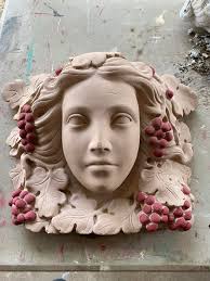 20 odd years ago I found her in Value Village spray painted with this awful  pink spackle textured stuff. The end of the night she was revealed after a  soak in the