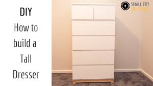 The one i'm building is to be seven drawers high, and that takes up a lot of wood for the drawers. Diy How To Build A Tall Dresser Youtube