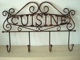 Patere 4 Crochets Retro Cuisine Pateres Murale Parement Mural Patere