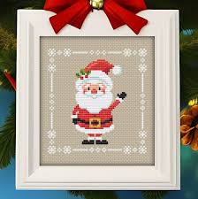 Janlynn Alma Lynne Noel Santa Christmas Counted Cross Stitch Kit Holiday  Vintage • $24.79