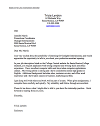 Sample Cover Letter Entertainment Internship Cover Letter For Internship Sample Resume Cover Letter Cover Letter For Resume