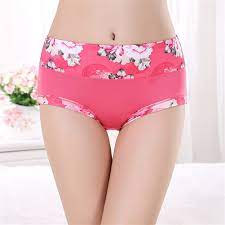 5 stücke frauen unterwäsche höschen plus größe slips längerer unterhose  panty mädchen baumwolle damen *# (Color : Watermelon red, Size : XXX-Large)  : Amazon.de: Fashion