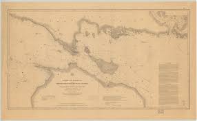 Strait Of Mackinac Lake Michigan Historical Map 1854