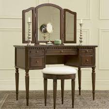 Bedroom Vanities Within Bedroom Amazing Rustic Dark Brown Lighted Vanity Mirror With With Images Bedroom Vanity Set Powell Furniture Bedroom Vanity