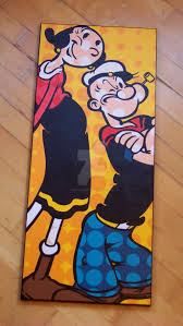 02 Popeye Olive Oyl Pop Art Popeye And Olive Popeye Cartoon Popeye The Sailor Man