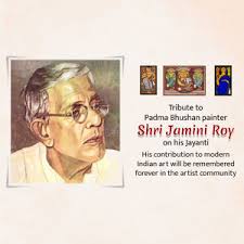 Create Jamini Roy Jayanti poster