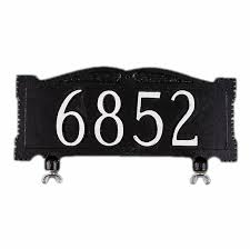 Custom mailbox decal, house number and address sticker, address sign decal. Custom Mailbox Topper Address Sign With 3 High House Numbers