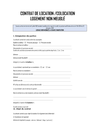 Contrat De Bail Location Non Meuble Home Decor