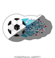 Overview of the olympic logo from 1932. Sticker Colorful Olympic Flame With Stars And Soccer Ball Vector Illustration Canstock