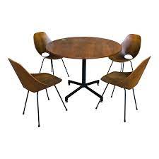 Gangsø møbler danish mid century modern dining table teak w/ botanical floral ceramic tile inlay. Vittorio Nobili Midcentury Teak Medea Dining Room Set With Table Chairs 1956 102765