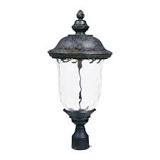 Maxim Lighting Carriage House 1 Light 12 5 In Wide Oriental Bronze Outdoor Pole Post Mount In The Post Light Parts Department At Lowes Com