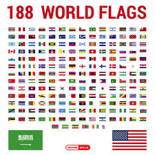 flags of the world collection vector free download