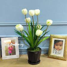Pengenalan kepada bahan gubahan bunga. Gubahan Bunga Tulip Moden Home Decor Shopee Malaysia