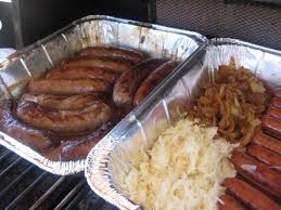 Use oven mitts to carefully slide the baking pan out of the oven. Bratwurst Recipes