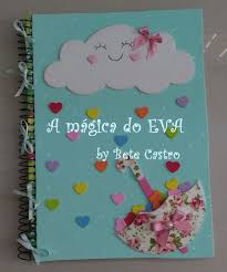 Capa De Caderno Em Eva Infantil Masculino Capa De Caderno Chuva De Amor Decoracao Chuva De Amor Chuva De Amor Capa De Caderno