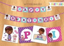 Doc Mcstuffins Party Birthday Banner Printable By Partylandshop 6 00 Doc Mcstuffins Birthday Party Doc Mcstuffins Party Doc Mcstuffins Birthday