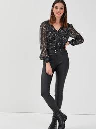 Rafraîchissez votre look, achetez pantalon ceinture effet enduit. Pantalons Enduits Femme Vib S