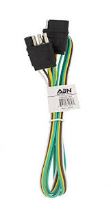 Abn 4 Way 4 Pin Plug Flat 20 Gauge Trailer Light Wiring Harness Extension 4ft Trailer Light Wiring Horse Trailer Light Trailer